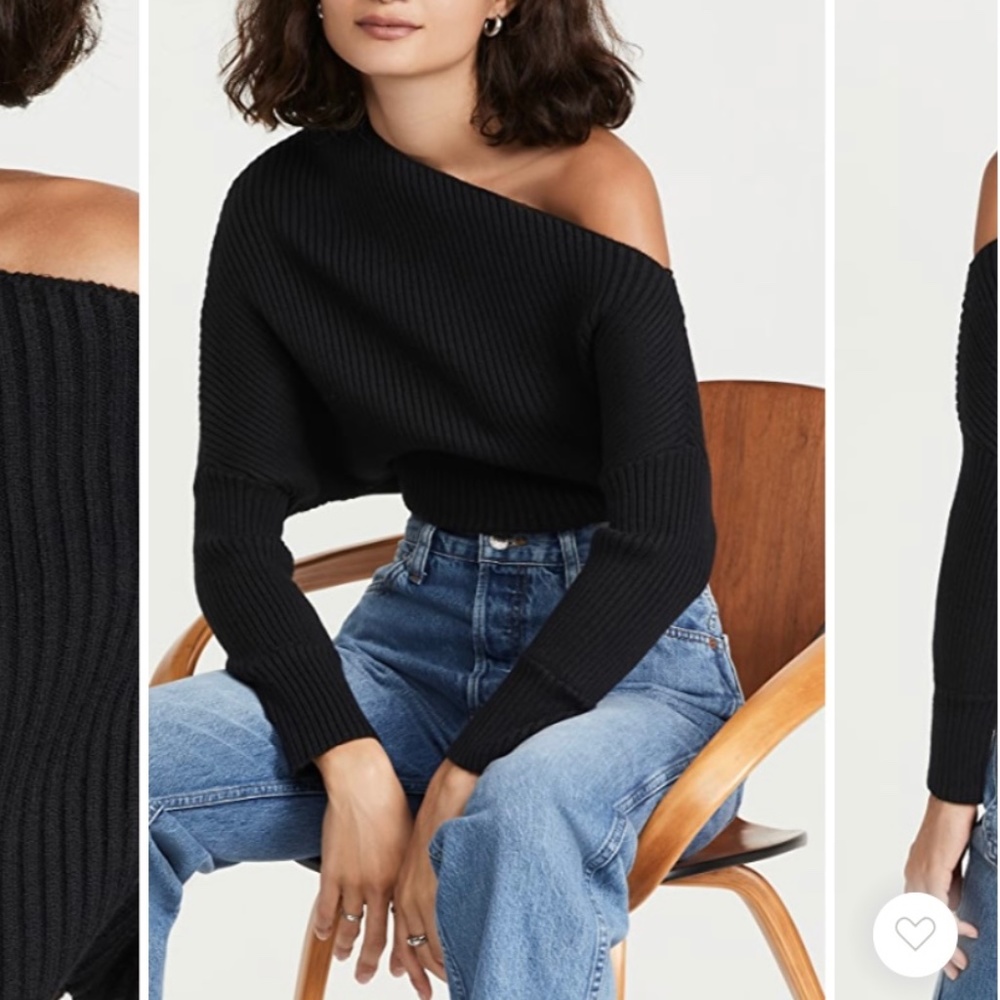 Line and dot sweater